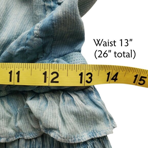 Free People New Romantics Sexy Dust Drag Jumpsuit Mermaid Blue Green S - Picture 9 of 16